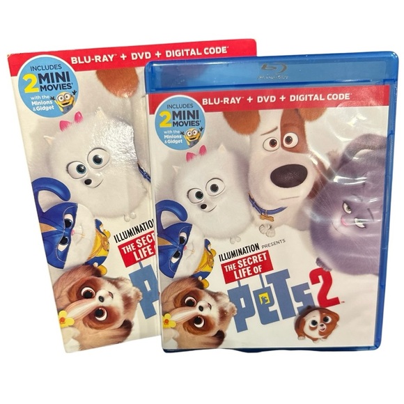7 MOVIES/$50 | Secret Life of Pets 2 | Blu-ray + DVD | Near Perfect - Picture 1 of 4